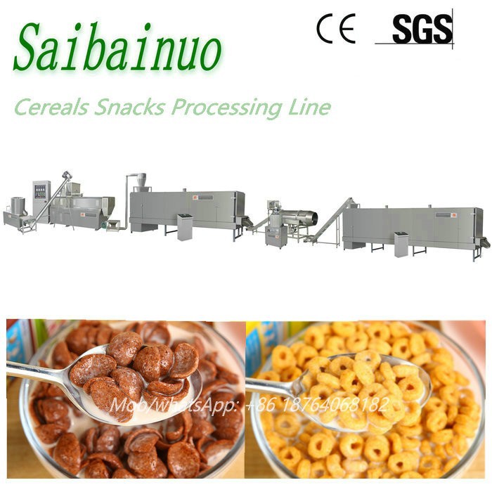 Cereals Corn Flakes Making Extruder Equipment